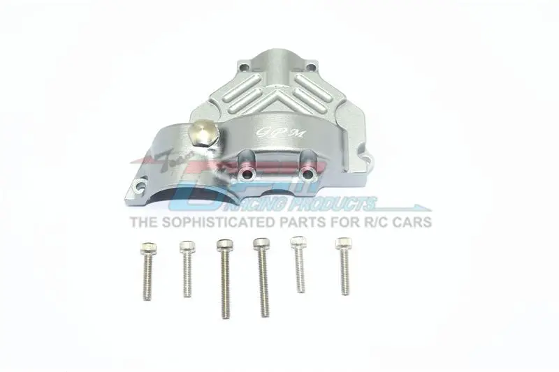 Axial Yeti Jr. Score / Yeti Jr. Can-Am Maverick Aluminum Center Main Gear Cover - 1Pc Set Gray Silver 1