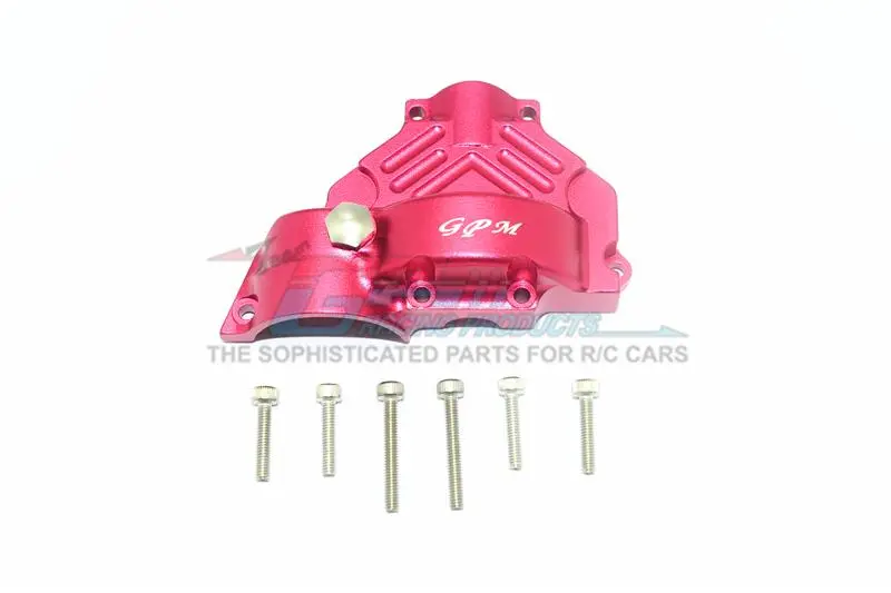Axial Yeti Jr. Score / Yeti Jr. Can-Am Maverick Aluminum Center Main Gear Cover - 1Pc Set Red 1