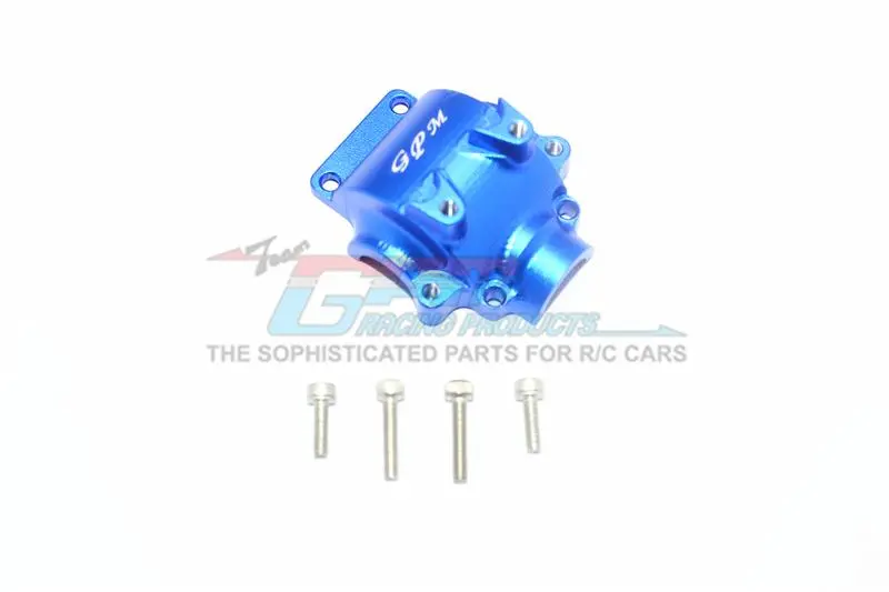 Axial Yeti Jr. Score / Yeti Jr. Can-Am Maverick Aluminum Front Gear Box Cover - 1Pc Set Blue 1