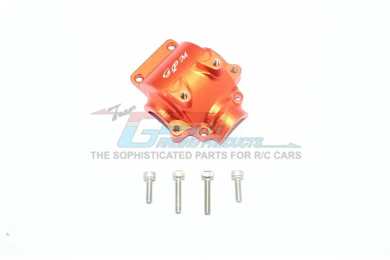 Axial Yeti Jr. Score / Yeti Jr. Can-Am Maverick Aluminum Front Gear Box Cover - 1Pc Set Orange 1