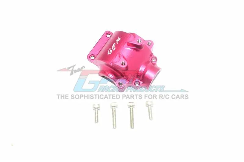 Axial Yeti Jr. Score / Yeti Jr. Can-Am Maverick Aluminum Front Gear Box Cover - 1Pc Set Red 1
