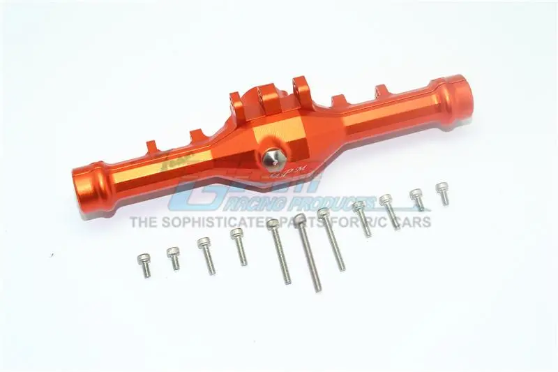 Axial Yeti Jr. Score / Yeti Jr. Can-Am Maverick Aluminum Rear Gear Box - 1 Set Orange 1