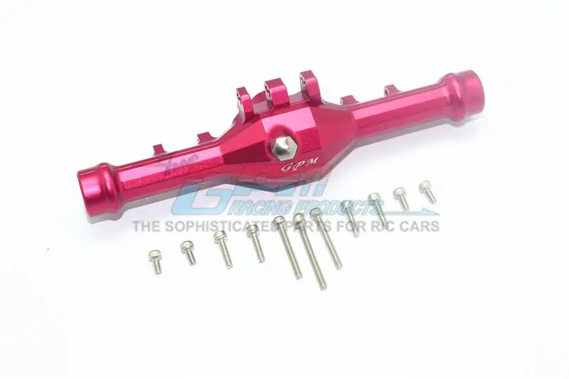 Axial Yeti Jr. Score / Yeti Jr. Can-Am Maverick Aluminum Rear Gear Box - 1 Set Red 1