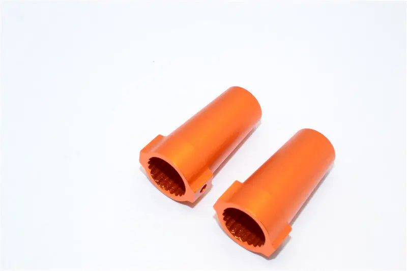 Axial Yeti & Rr10 Bomber Aluminimum Straight Axle Adapter - 1Pr Set Orange 1