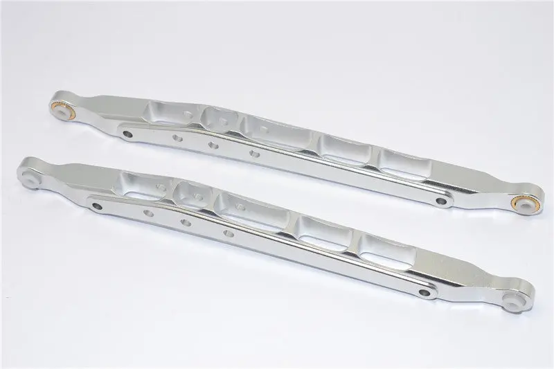 Axial Yeti & Rr10 Bomber Aluminum Rear Lower Chassis Link Parts - 1Pr Silver 1