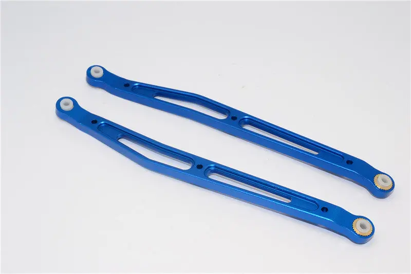 Axial Yeti & Rr10 Bomber Aluminum Rear Upper Chassis Link Parts - 1Pr Set Blue 1