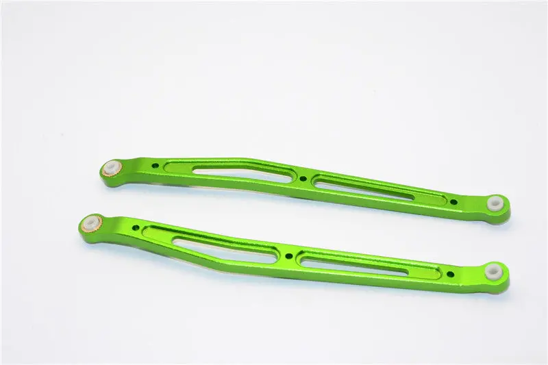 Axial Yeti & Rr10 Bomber Aluminum Rear Upper Chassis Link Parts - 1Pr Set Green 1