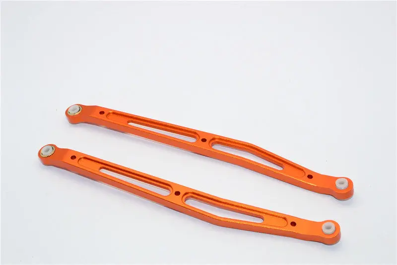 Axial Yeti & Rr10 Bomber Aluminum Rear Upper Chassis Link Parts - 1Pr Set Orange 1