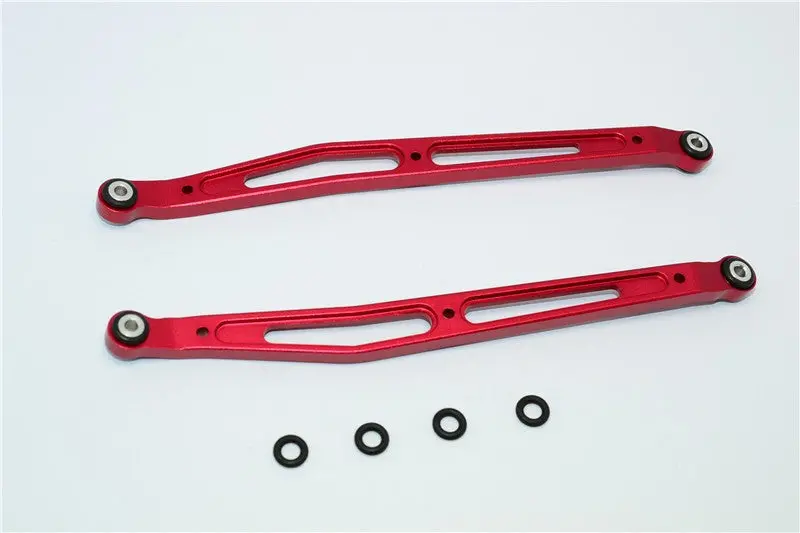 Axial Yeti & Rr10 Bomber Aluminum Rear Upper Chassis Link  Parts - 1Pr Set Red 1