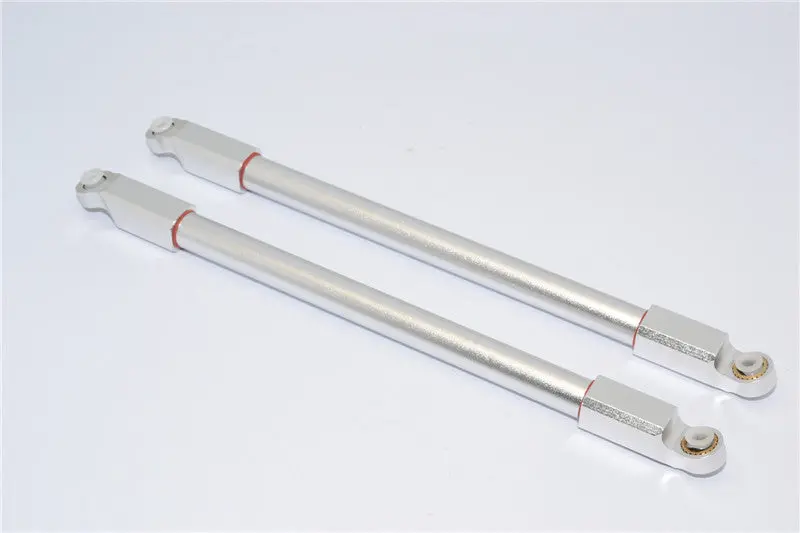 Axial Yeti & Rr10 Bomber Aluminum Rear Upper Chassis Link Parts - 1Pr Set Silver 1
