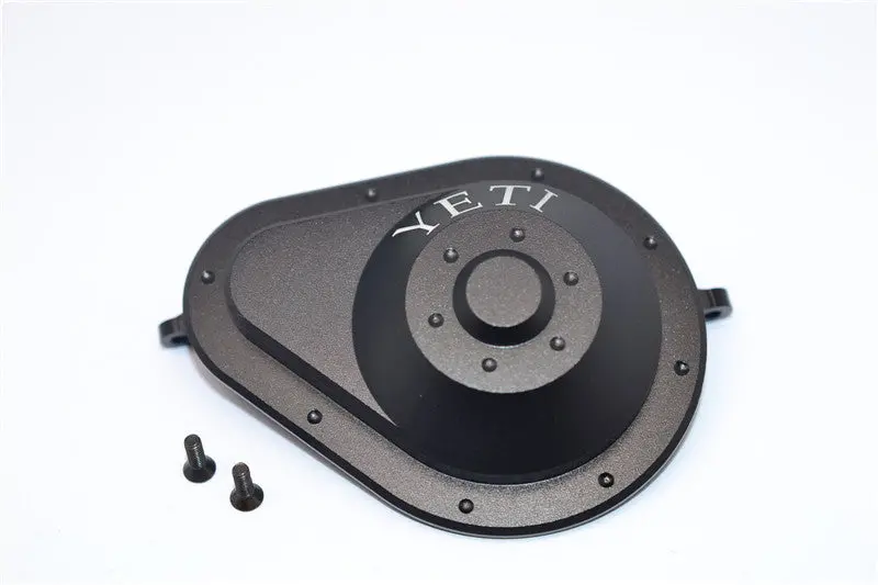 Axial Yeti & Rr10 Bomber Aluminum Spur Gear Case - 1 Pc Set Black 1