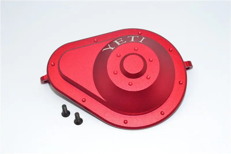 Axial Yeti & Rr10 Bomber Aluminum Spur Gear Case - 1 Pc Set Red 1