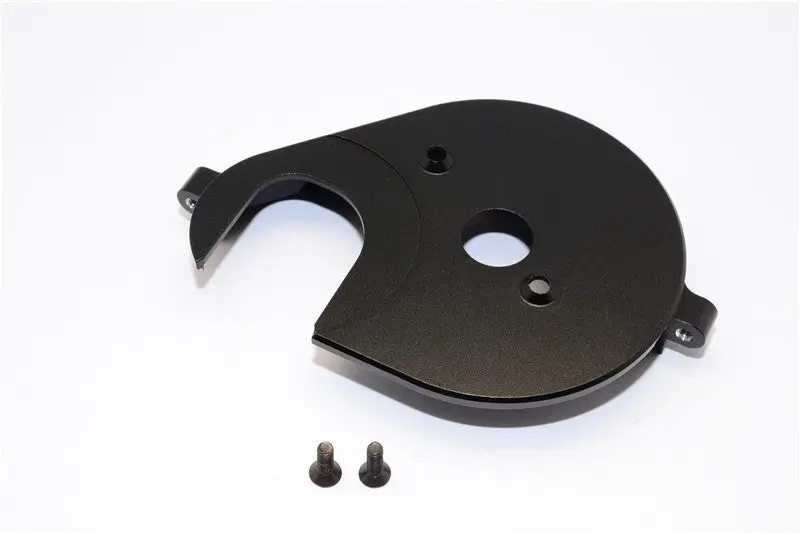 Axial Yeti & Rr10 Bomber Aluminum Spur Gear Cover Plate - 1Pc Set Black 1