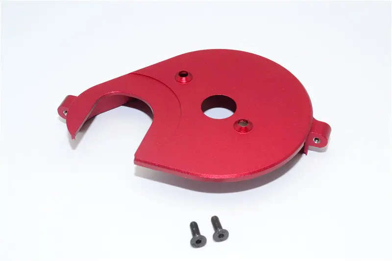 Axial Yeti & Rr10 Bomber Aluminum Spur Gear Cover Plate - 1Pc Set Red 1