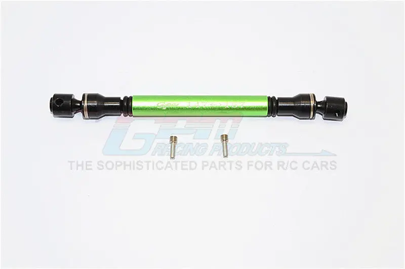 Axial Yeti Steel+Aluminum Rear Main Drive Shaft - 1Pc Set Green 1