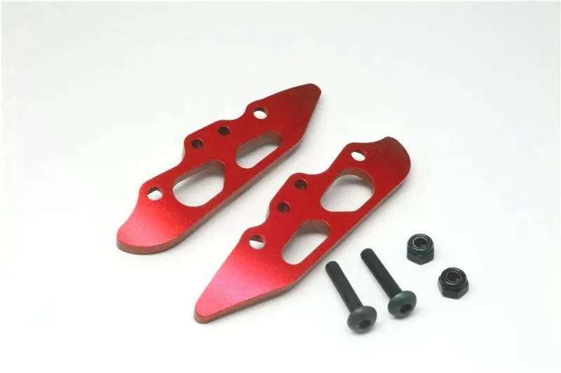 Axial Yeti Xl Monster Buggy Aluminium Rear Damper Mount - 2Pcs Set Red 1