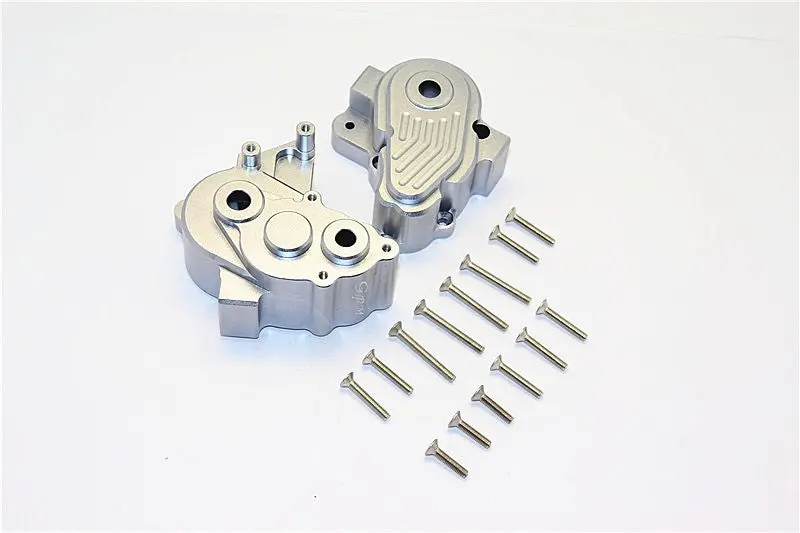Axial Yeti Xl Monster Buggy Aluminum Center Transmission Case - 1 Set Gray Silver 1