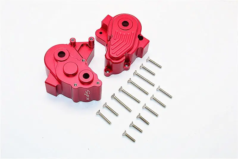 Axial Yeti Xl Monster Buggy Aluminum Center Transmission Case - 1 Set Red 1
