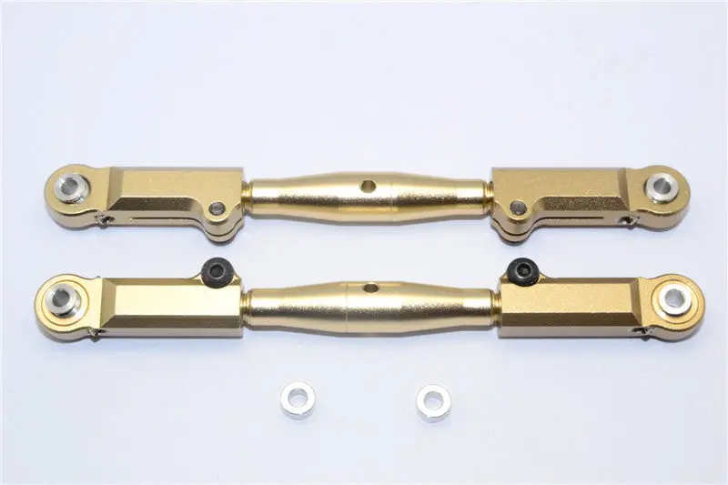 Axial Yeti Xl Monster Buggy Aluminum Front Adjustable Upper Tie Rod - 1Pr Set Titanium 1