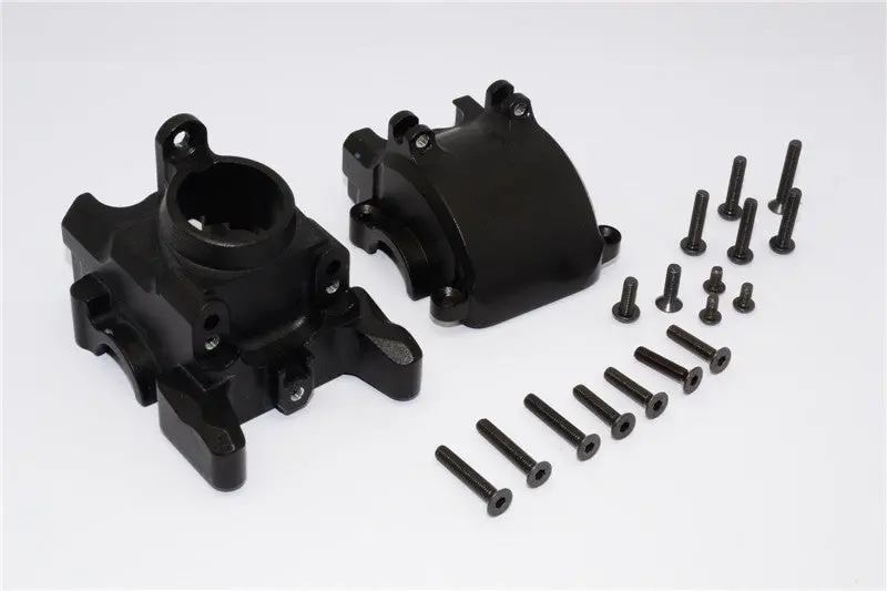 Axial Yeti Xl Monster Buggy Aluminum Front Axle Housing Mount - 1 Set Black 1
