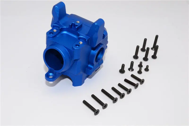 Axial Yeti Xl Monster Buggy Aluminum Front Axle Housing Mount - 1 Set Blue 1
