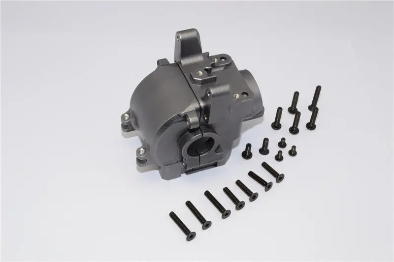 Axial Yeti Xl Monster Buggy Aluminum Front Axle Housing Mount - 1 Set Gray Silver 1