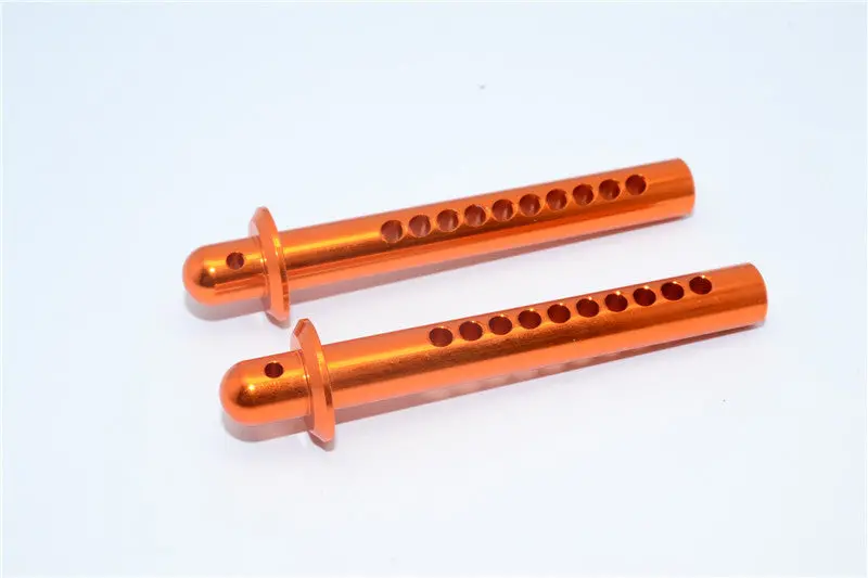 Axial Yeti Xl Monster Buggy Aluminum Front Body Post - 1Pr Orange 1