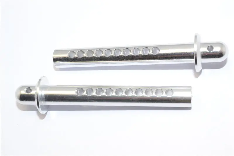 Axial Yeti Xl Monster Buggy Aluminum Front Body Post - 1Pr Silver 1
