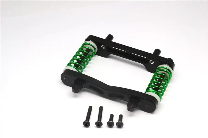 Axial Yeti Xl Monster Buggy Aluminum Front Bumper Absorber - 1 Set Black 1