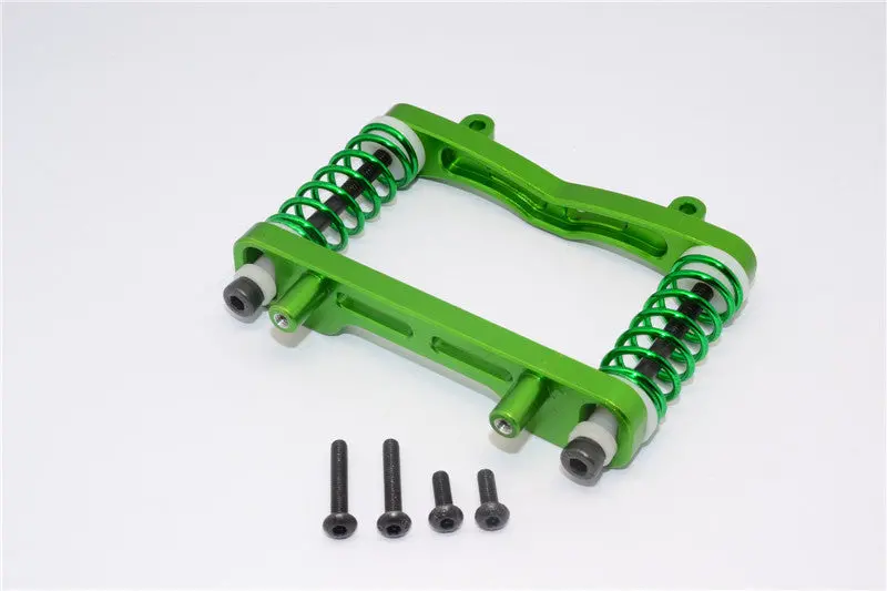 Axial Yeti Xl Monster Buggy Aluminum Front Bumper Absorber - 1 Set Green 1