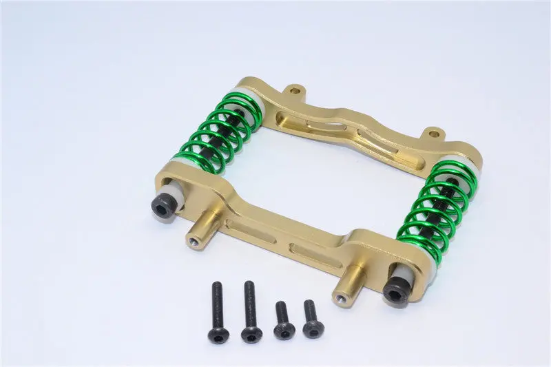 Axial Yeti Xl Monster Buggy Aluminum Front Bumper Absorber - 1 Set Titanium 1