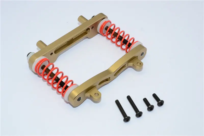 Axial Yeti Xl Monster Buggy Aluminum Front Bumper Absorber - 1 Set Titanium 1