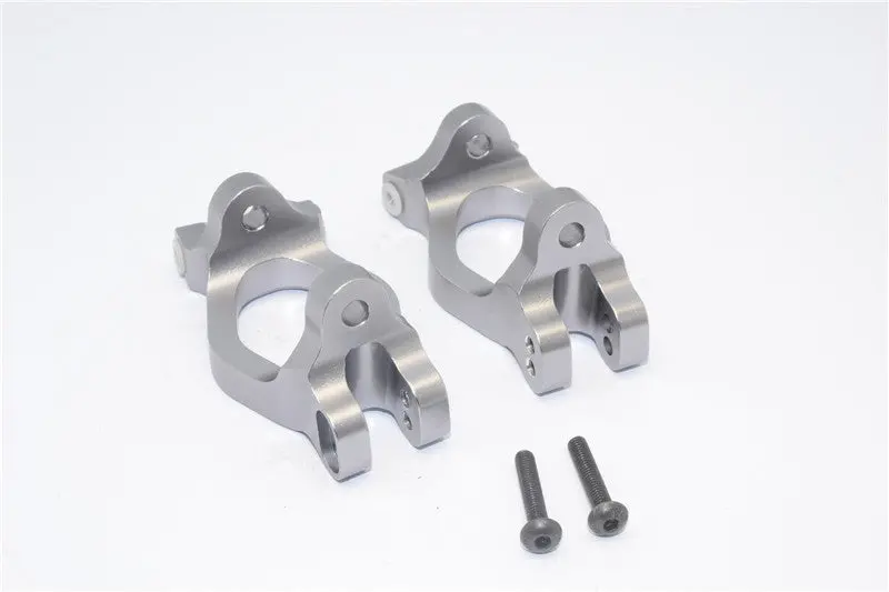 Axial Yeti Xl Monster Buggy Aluminum Front C-Hub - 1Pr Set Gray Silver 1
