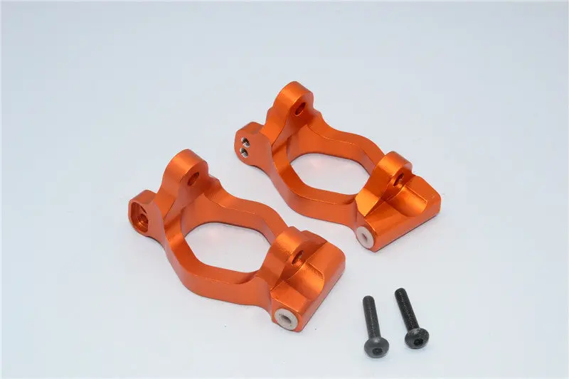 Axial Yeti Xl Monster Buggy Aluminum Front C-Hub - 1Pr Set Orange 1