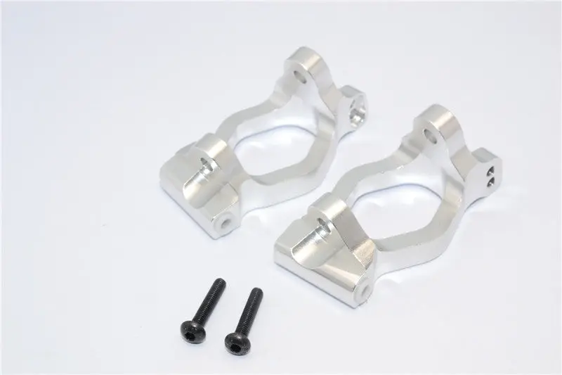 Axial Yeti Xl Monster Buggy Aluminum Front C-Hub - 1Pr Set Silver 1