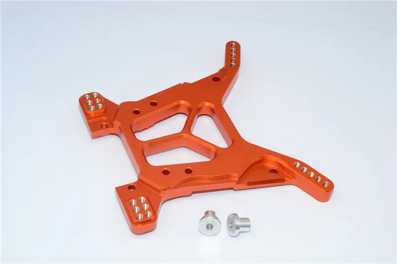Axial Yeti Xl Monster Buggy Aluminum Front Damper Plate - 1Pc Set Orange 1