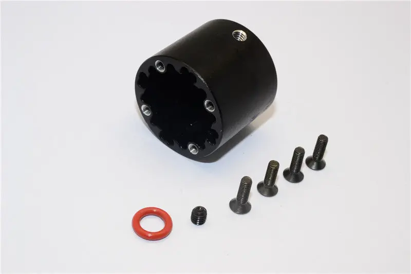 Axial Yeti Xl Monster Buggy Aluminum Front Differential Case - 1Pc Set Black 1