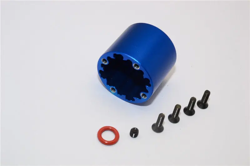 Axial Yeti Xl Monster Buggy Aluminum Front Differential Case - 1Pc Set Blue 1