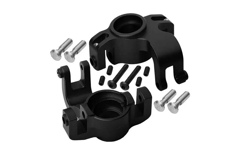 Axial Yeti Xl Monster Buggy Aluminum Front Knuckle Arm - 1Pr Set Black 1