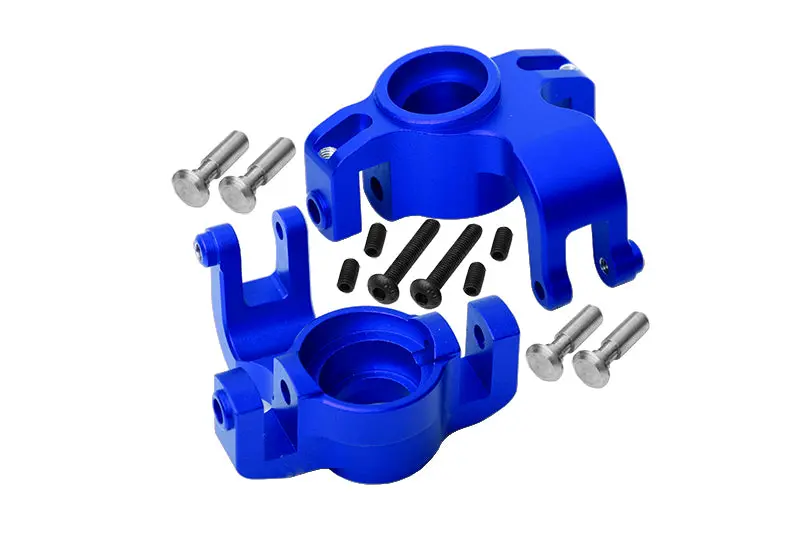 Axial Yeti Xl Monster Buggy Aluminum Front Knuckle Arm - 1Pr Set Blue 1
