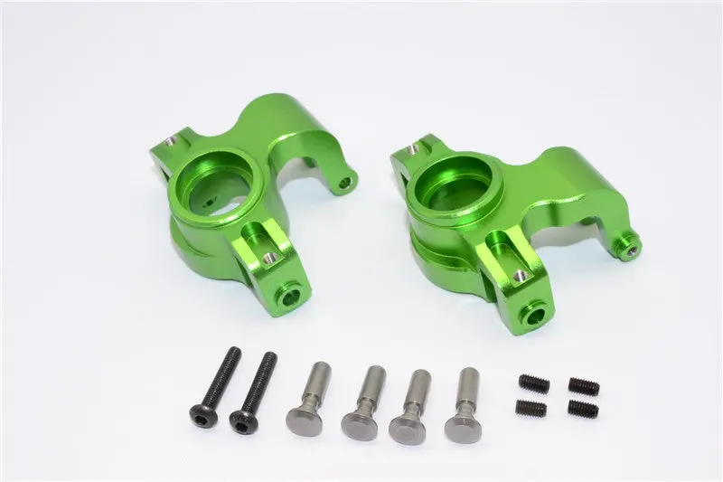 Axial Yeti Xl Monster Buggy Aluminum Front Knuckle Arm - 1Pr Set Green 1