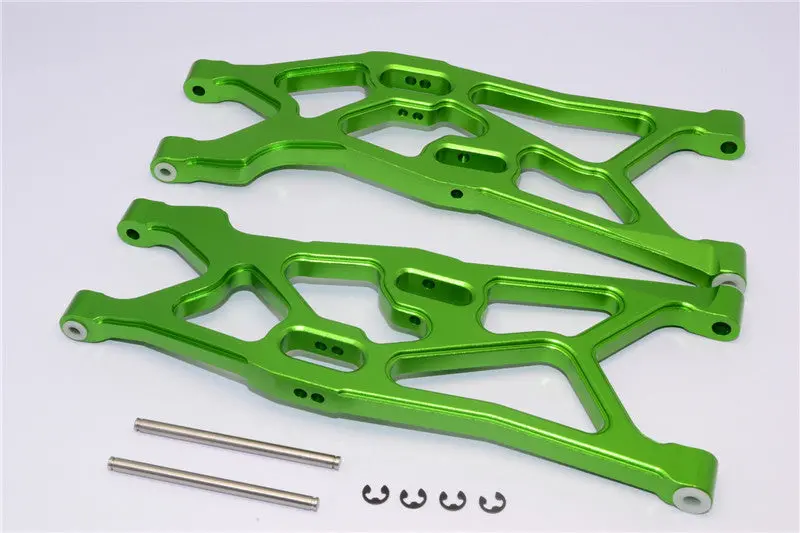 Axial Yeti Xl Monster Buggy Aluminum Front Lower Suspension Arm - 1Pr Set Green 1