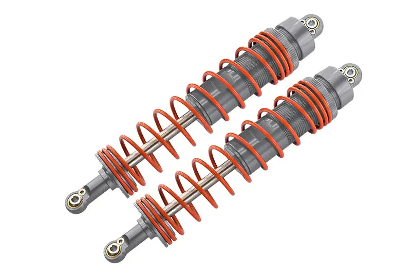 Axial Yeti Xl Monster Buggy Aluminum Front/Rear Adjustable Damper (150Mm) With 6Mm Steel Shaft - 1Pr Silver 1