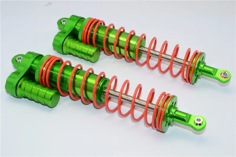 Axial Yeti Xl Monster Buggy Aluminum Front/Rear Adjustable L-Shape Damper (150Mm) With 6Mm Steel Shaft - 1Pr Green 1