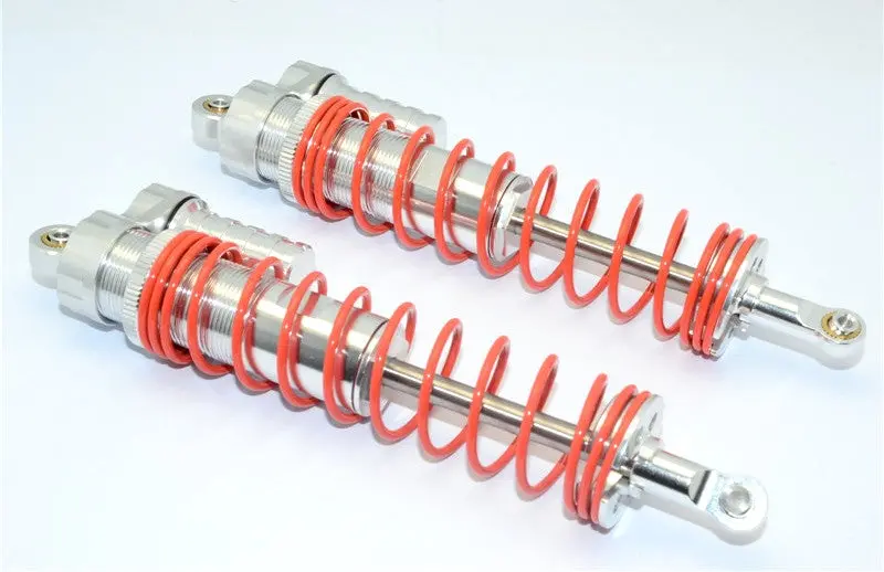 Axial Yeti Xl Monster Buggy Aluminum Front/Rear Adjustable L-Shape Damper (150Mm) With 6Mm Steel Shaft - 1Pr Silver 1