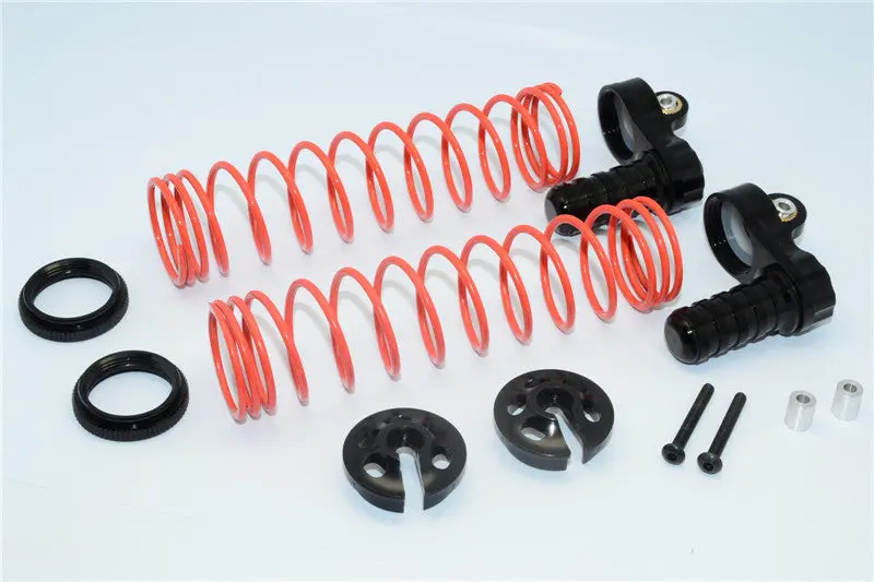 Axial Yeti Xl Monster Buggy Aluminum Front/Rear Adjustable L-Shape Damper Components - 1 Set Black 1
