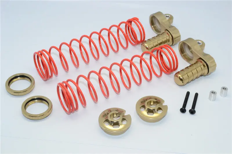 Axial Yeti Xl Monster Buggy Aluminum Front/Rear Adjustable L-Shape Damper Components - 1 Set Titanium 1