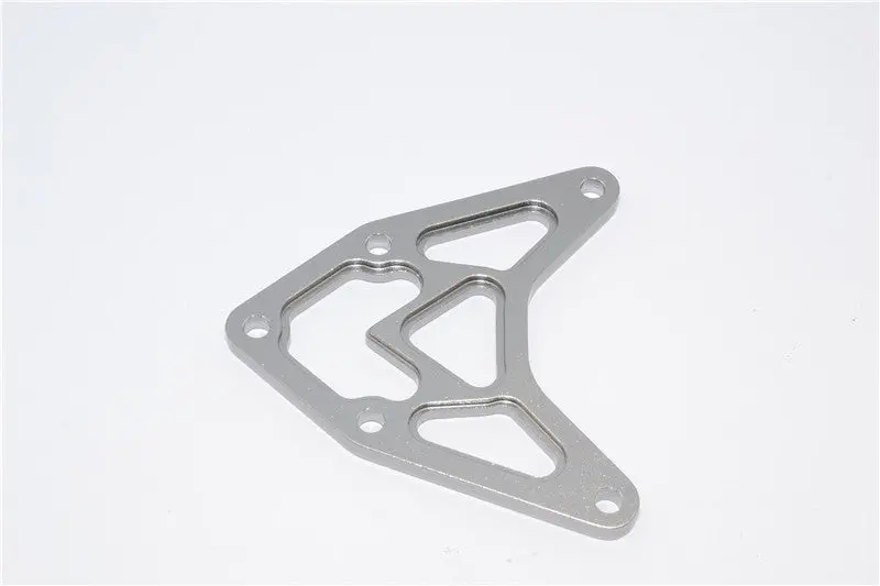 Axial Yeti Xl Monster Buggy Aluminum Front Upper Plate - 1Pc Gray Silver 1