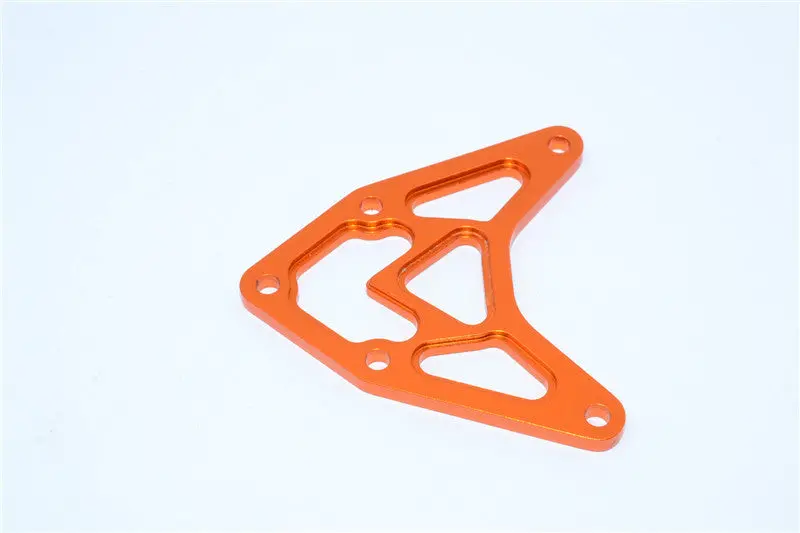 Axial Yeti Xl Monster Buggy Aluminum Front Upper Plate - 1Pc Orange 1