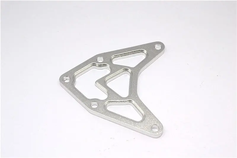 Axial Yeti Xl Monster Buggy Aluminum Front Upper Plate - 1Pc Silver 1